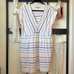 Stripped Terry Cloth Dress